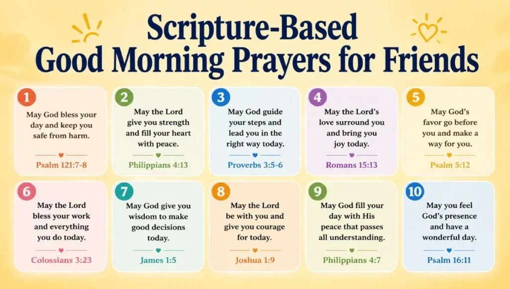 Scripture-Based Good Morning Prayers for Friends