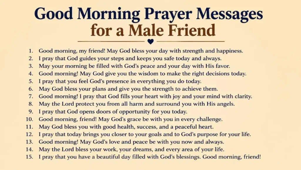 Good Morning Prayer Messages for a Female Friend