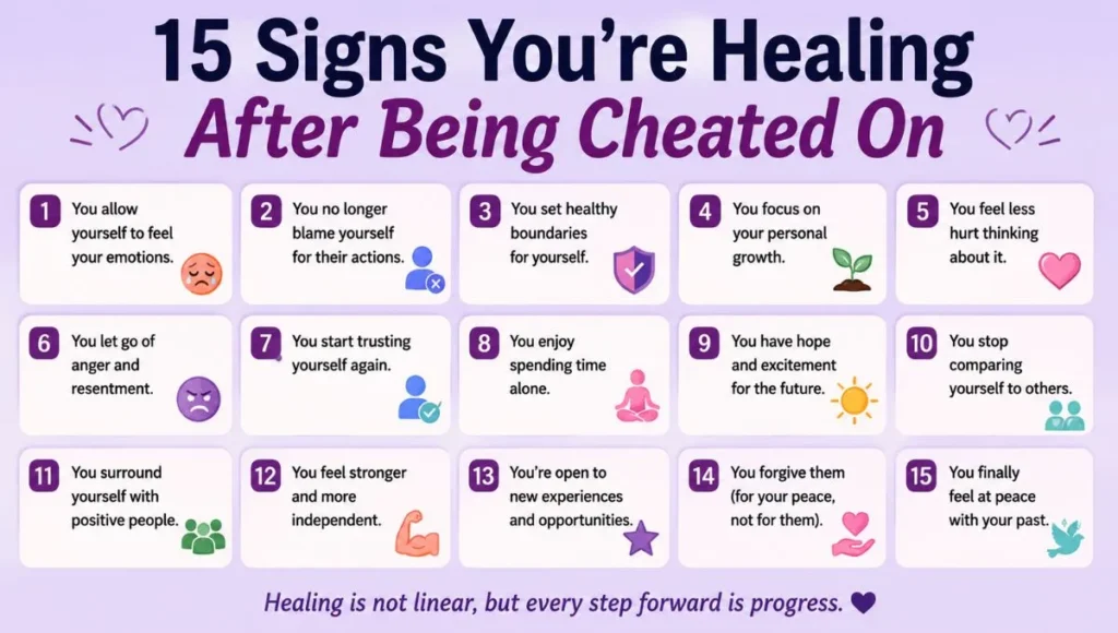 Signs You're Healing After Being Cheated On