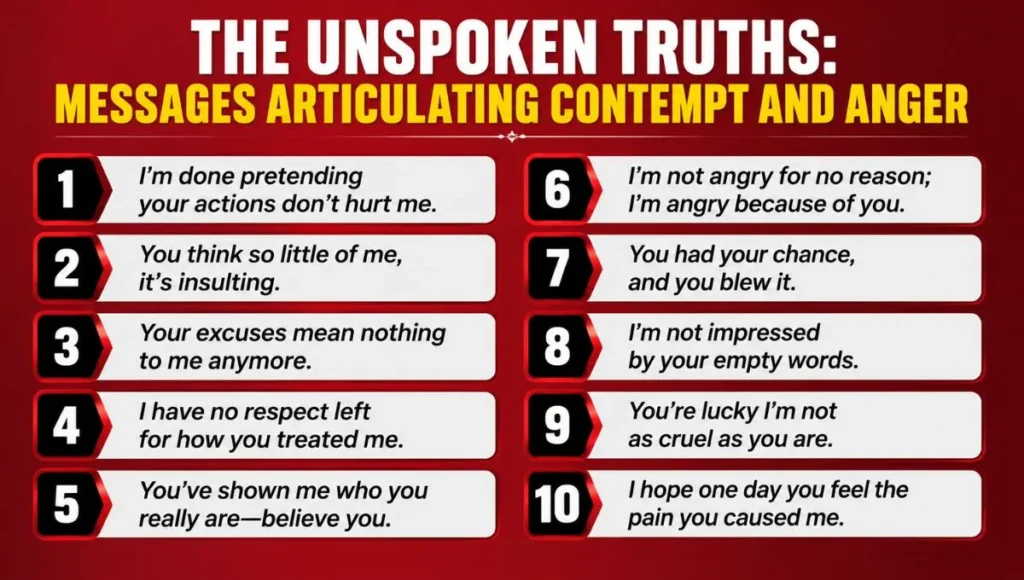 The Unspoken Truths: Messages Articulating Contempt and Anger