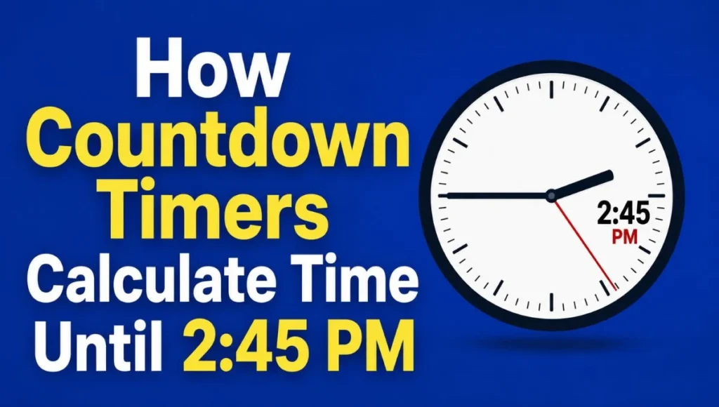 How Countdown Timers Calculate Time Until 2:45 PM