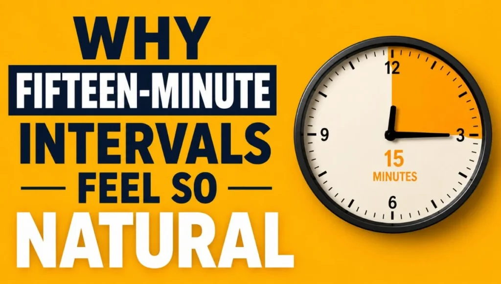 Why Fifteen-Minute Intervals Feel So Natural