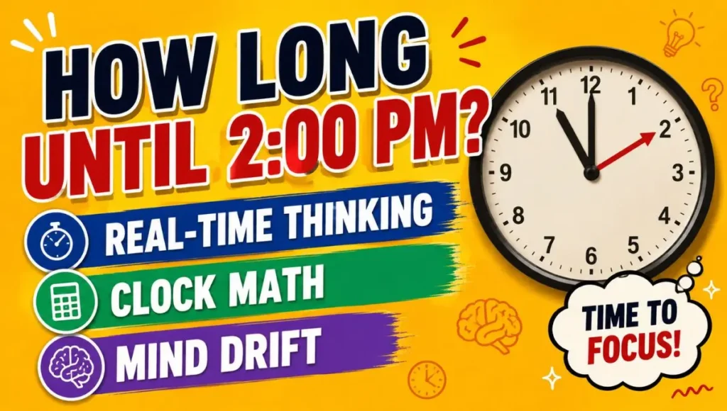 How Long Until 2:00 PM? Real-Time Thinking, Clock Math, and Mind Drift