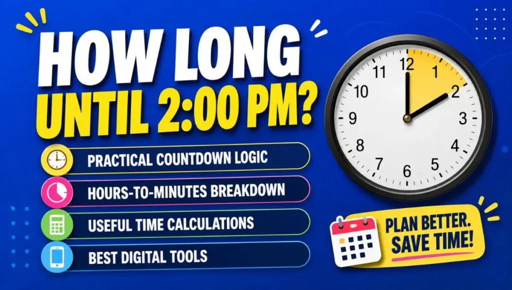 How Long Until 2:00 PM? Practical Countdown Logic, Hours-to-Minutes Breakdown, and Digital Tools
