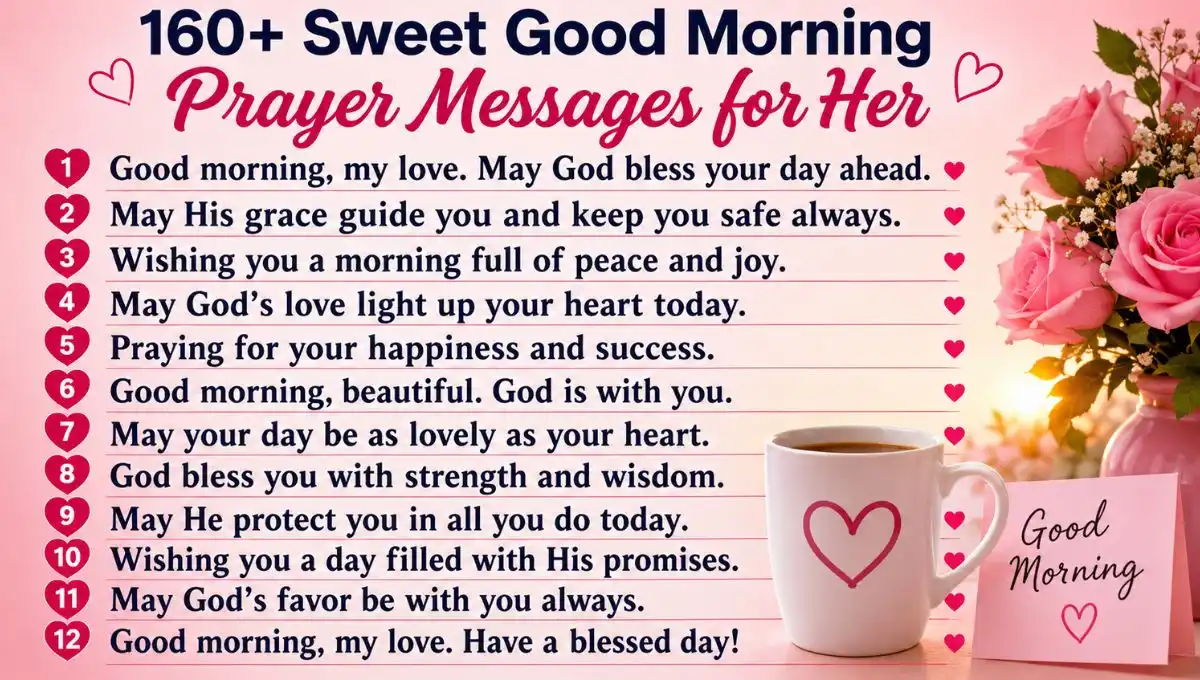 160+ Sweet Good Morning Prayer Messages for Her