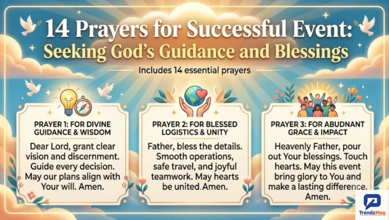 14 Prayers for Successful Event: Seeking God's Guidance and Blessings