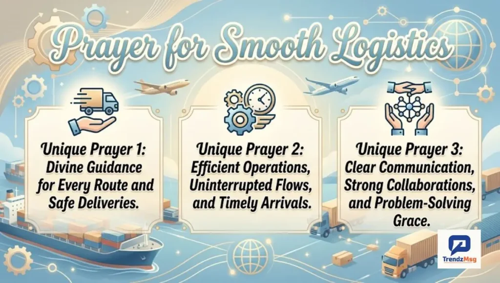 Prayer for Smooth Logistics