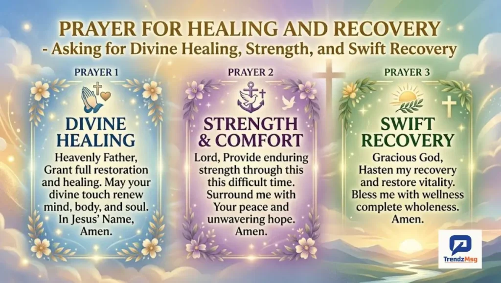 Prayer for Healing and Recovery - Asking for Divine Healing, Strength, and Swift Recovery
