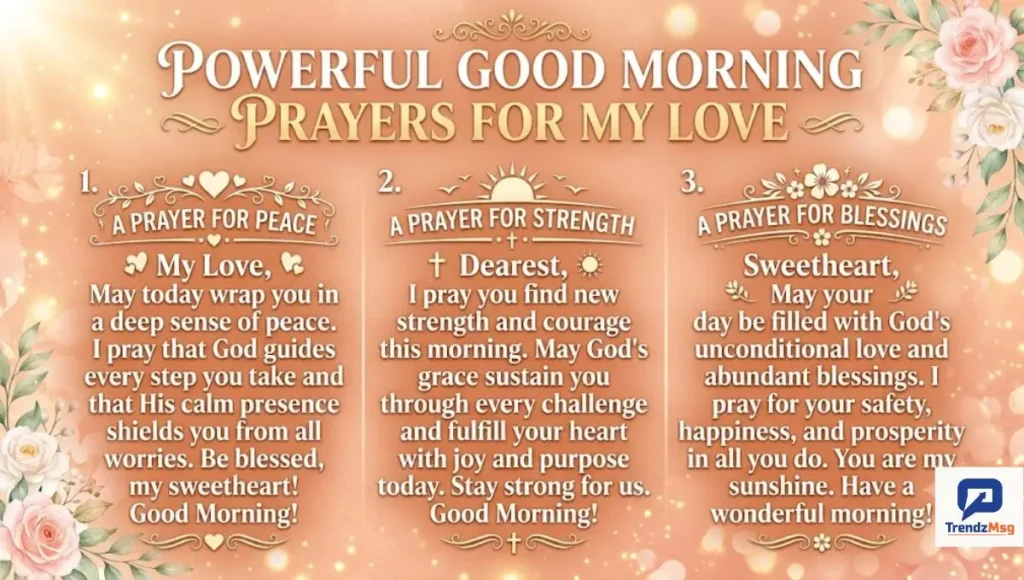 Powerful Good Morning Prayers for My Love