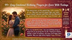 270+ Long Emotional Birthday Prayers for Lover With Feelings