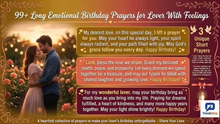 270+ Long Emotional Birthday Prayers for Lover With Feelings