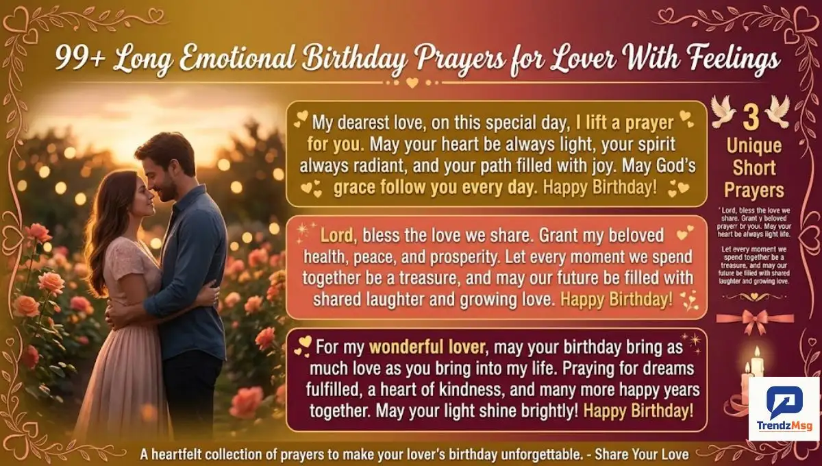 270+ Long Emotional Birthday Prayers for Lover With Feelings