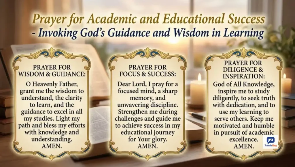 Prayer for Academic and Educational Success - Invoking God's Guidance and Wisdom in Learning