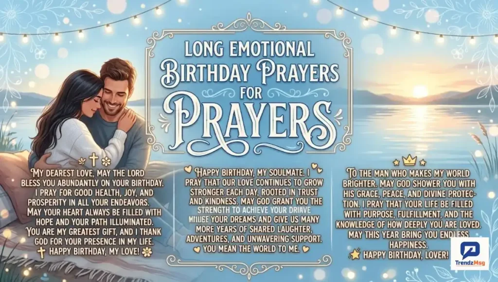 Long Emotional Birthday Prayers for Lover Boy