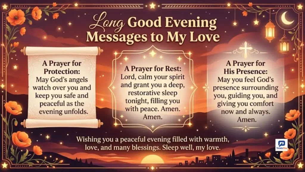 Long Good Evening Messages to My Love