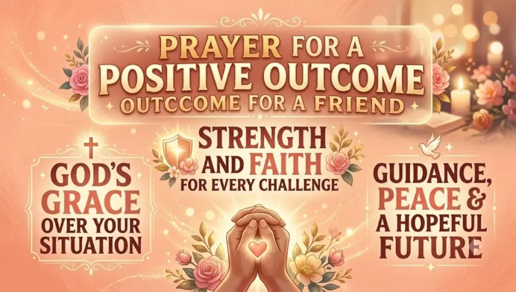 Prayer for Positive Outcome for a Friend