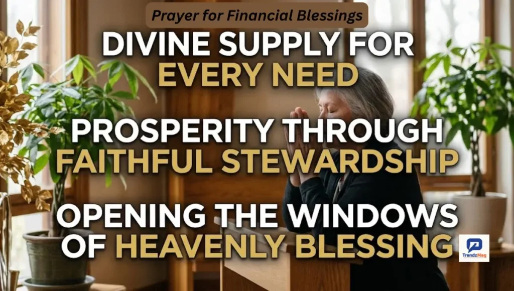 Prayer for Financial Blessings