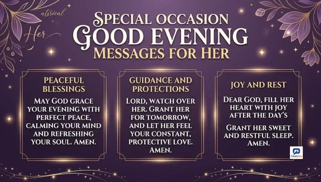 Special Occasion Good Evening Messages for Her