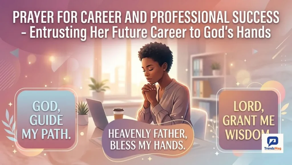 Prayer for Career and Professional Success - Entrusting Her Future Career to God's Hands