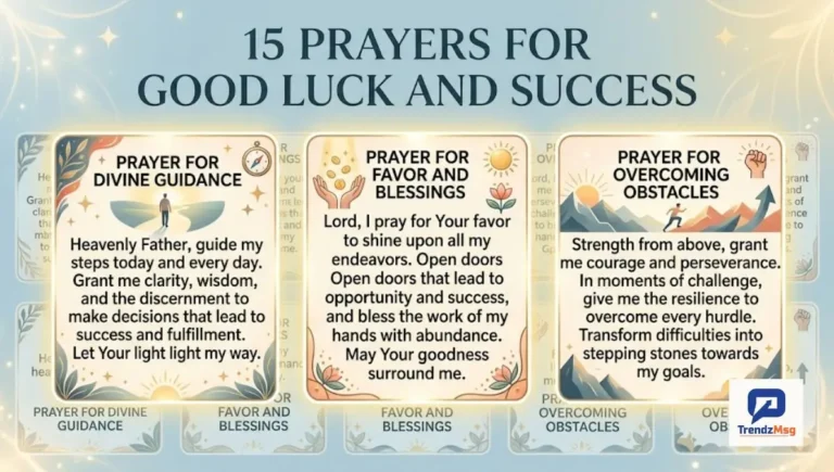 15 Prayers for Good Luck and Success