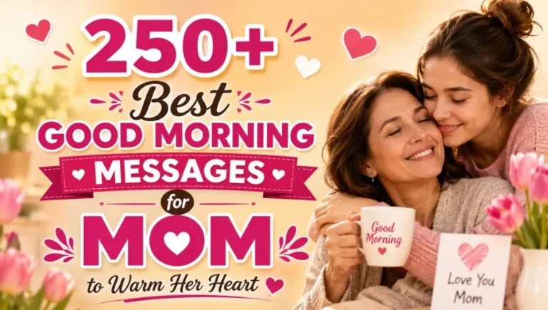 250+ Best Good Morning Messages for Mom to Warm Her Heart