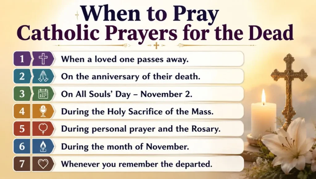 When to Pray Catholic Prayers for the Dead