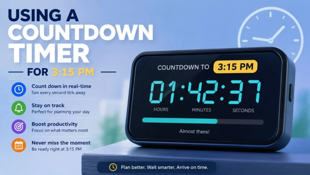 Using a Countdown Timer for 3:15 PM