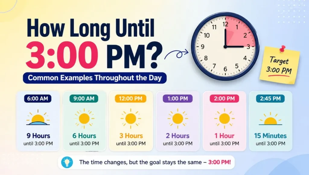 How Long Until 3:00 PM? Common Examples Throughout the Day
