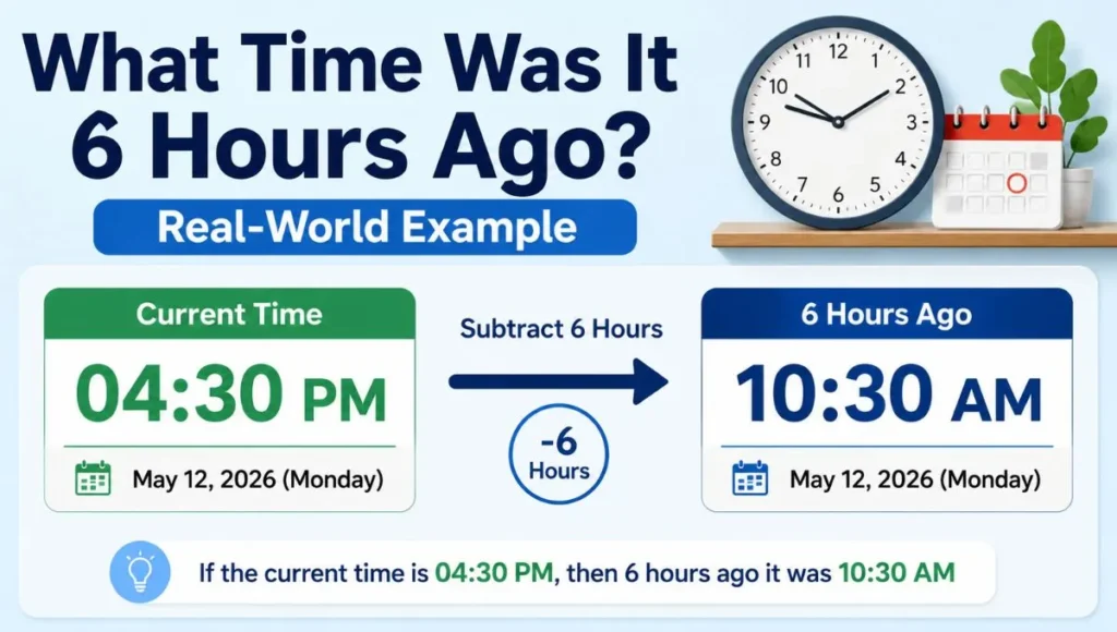 What Time Was It 6 Hours Ago? Real-World Examples