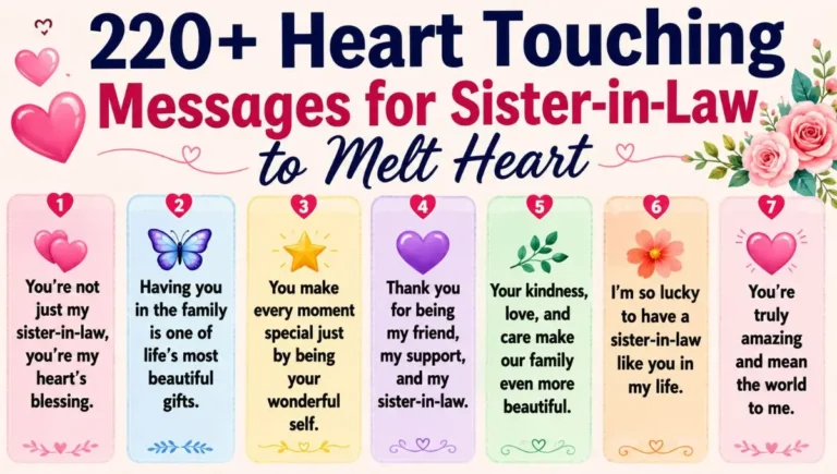 220+ Heart Touching Messages for Sister-in-Law to Melt Heart
