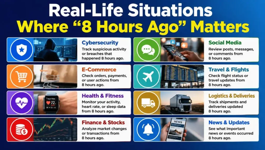 Real-Life Situations Where "8 Hours Ago" Matters