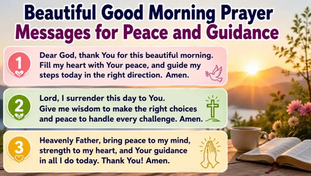 Beautiful Good Morning Prayer Messages for Peace and Guidance