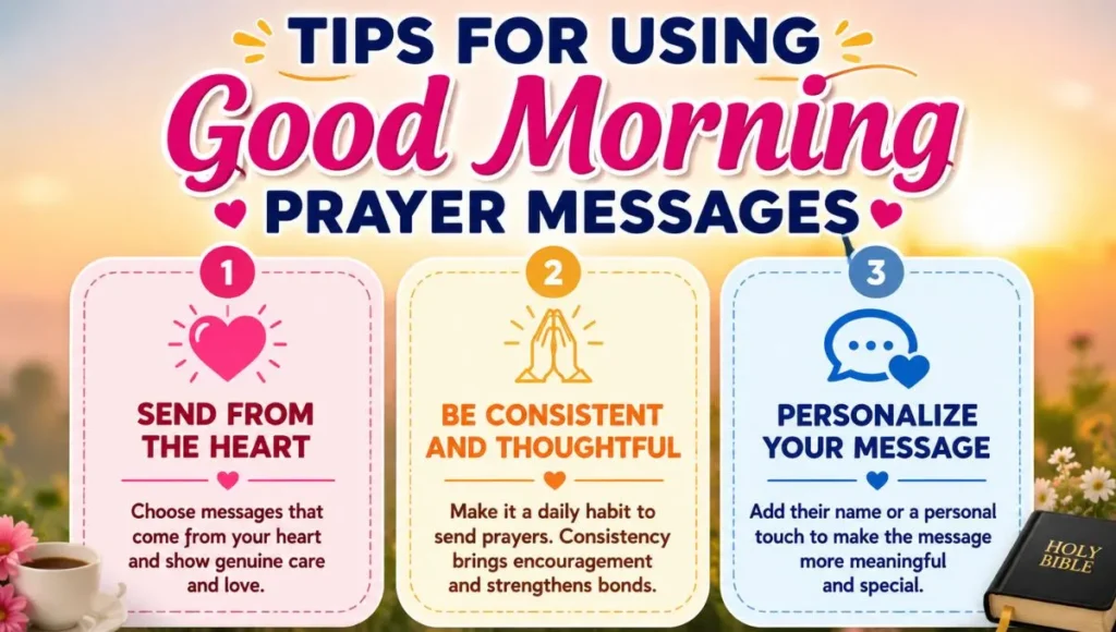 Tips for Using Good Morning Prayer Messages